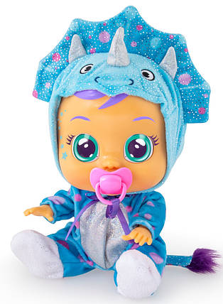 Інтерактивна лялька Плакса Динозаврик Тіна Плаче немовля Cry Babies Tina Doll, фото 2