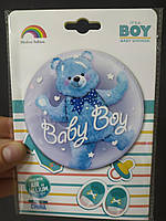 Кулька Bubbles 24" Baby Boy з кулькою ведмедиком Китай упаковка