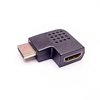 Переходник HDMI на HDMI угловой, горизонтальный, адаптер (Тип L2)