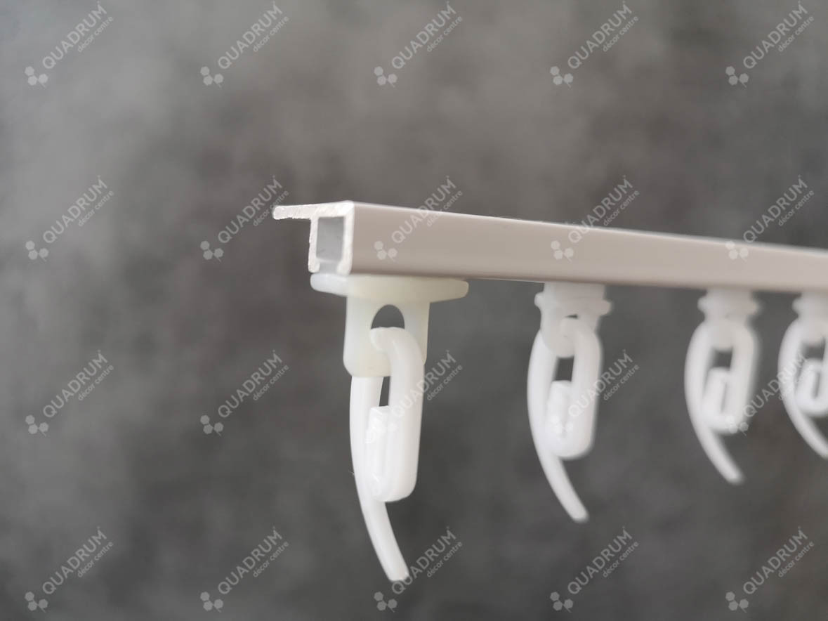 Алюмінієвий стельовий карниз - 1 ряд (7мм), фото 1