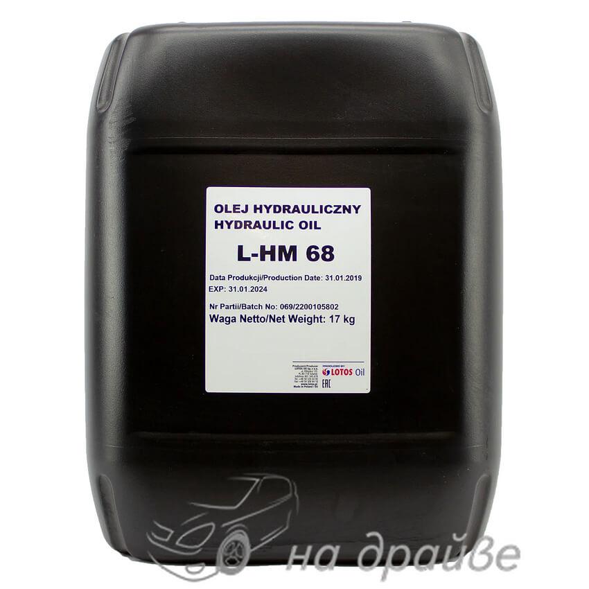 Масло гідравлічне HYDRAULIC OIL L-HM 68 17 кг Lotos Oil