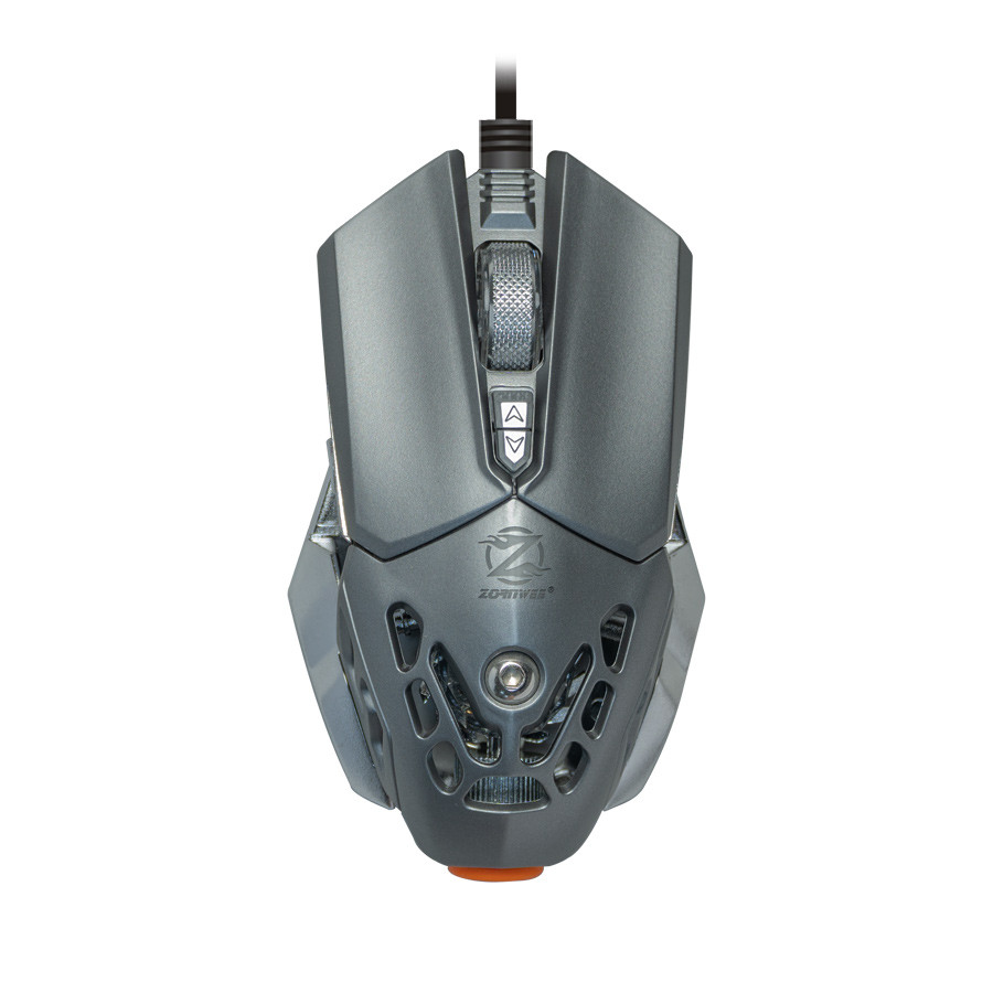 Ігрова мишка дротова ZORNWEE GX30 c RGB підсвіткою 2400 dpi сіра