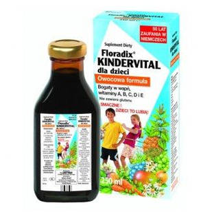 Floradix Kindervital дитячі вітаміни і концентрат фруктових, овочевих і трав'яних соків, 250 мл