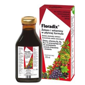 Floradix залізо, вітаміни, екстракти рослин, фруктів та овочів, 250 мл