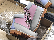 Жіночі черевики Timberland Classic Boots Gray Pink Blue 7W49088, фото 2