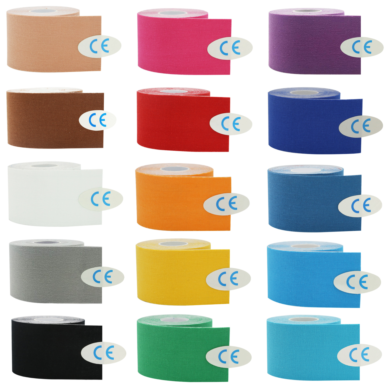 Кінезіо тейп Ezapp 5см х 5м, 15 кольорів