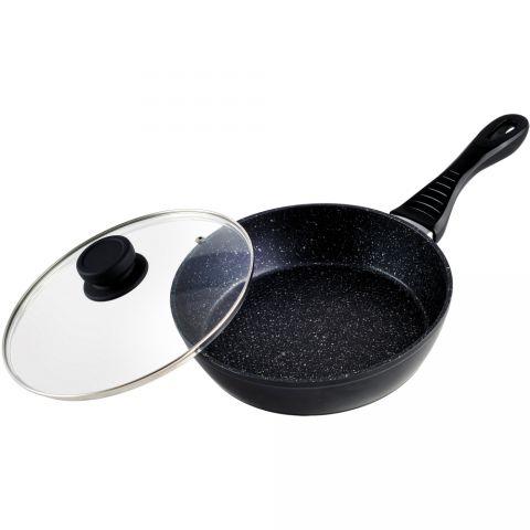Сковорода з кришкою BOHMANN з мармуровим покриттям 28 см Колір чорний 1004-28MRB