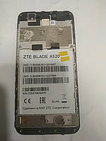 Б.у. оригінал дисплей із сенсором у рамці для телефона zte blade a520