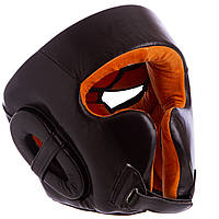 Шлем боксерский кожаный черный VENUM BO-6652: Gsport