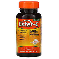 Естер-З Бифлавоноидами, Ester-C, American Health, 500 мг, 60 капсул
