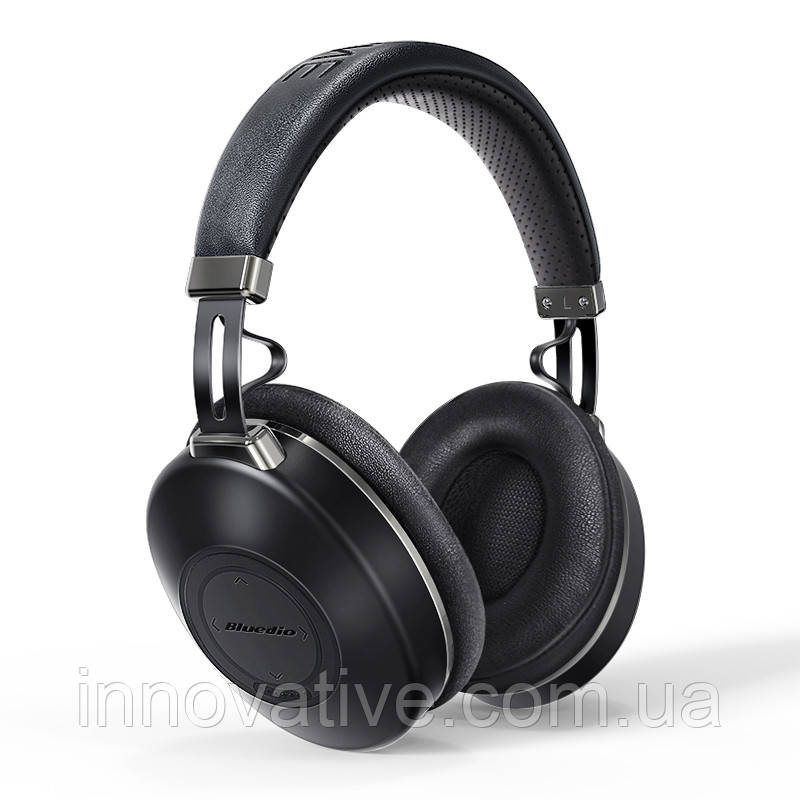 Бездротові Bluetooth-навушники Bluedio H2 з активним шумозаглушенням (Чорний)