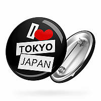 Значок Я люблю Токио | I love Tokyo 01
