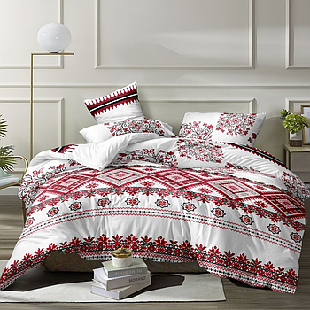 Наволочка на блискавці 70х70 (Бязь) | Від виробника "Королева Ночі" | Вишиванка