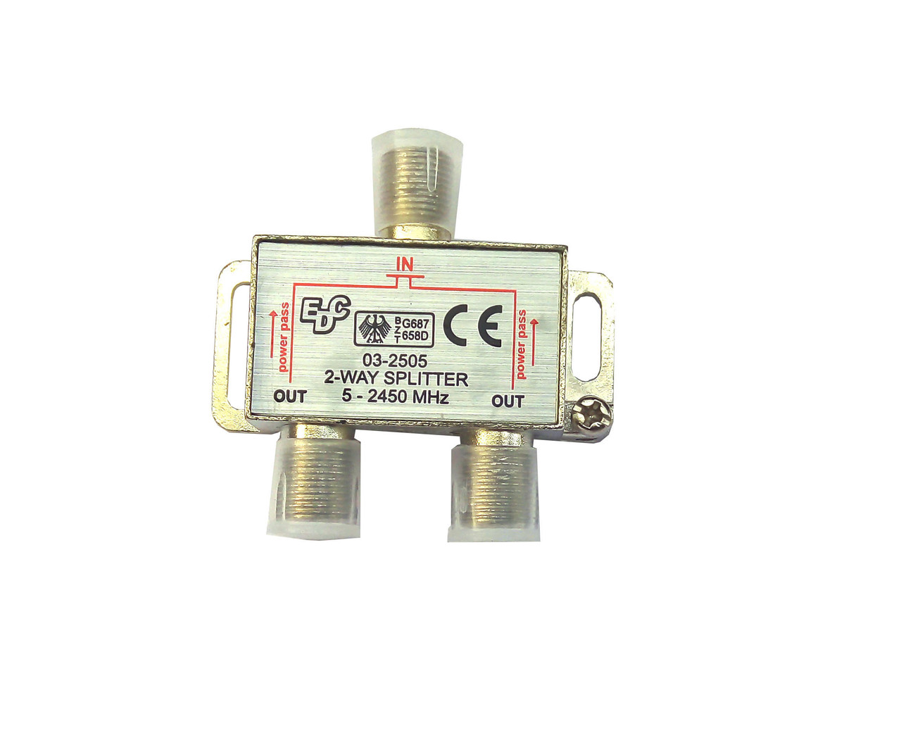 Splitter 1/2-way Power Pass Сплітер (з проходом живлення)