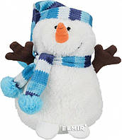 М'яка іграшка для собак Сніговик у шарфі Trixie 92500 (Новорічна)