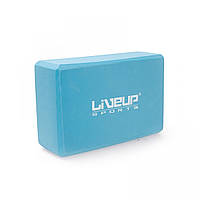 Блок для йоги LiveUp EVA Brick Голубой