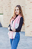 Великий персиковий бавовняний хустку-шарф жіночий в клітку красивий модний LEONORA, фото 7