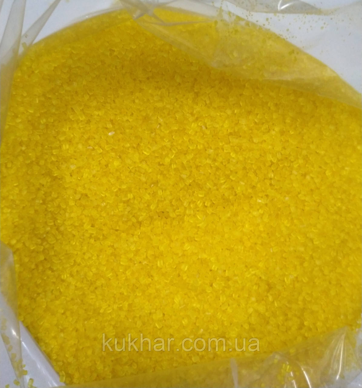 Цукор кольоровий жовтий Добрик 1кг