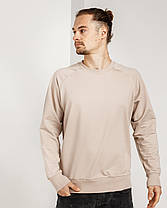 Світшот однотонний UNISEX бежевий колір, фото 3