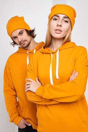 Худі UNISEX (для жінок і чоловіків). Жовтогарячий колір. Розмір., фото 2