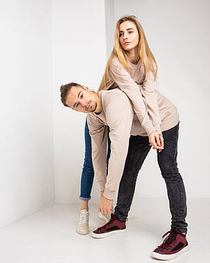 Парні Світшоти UNISEX бежевий колір, фото 2