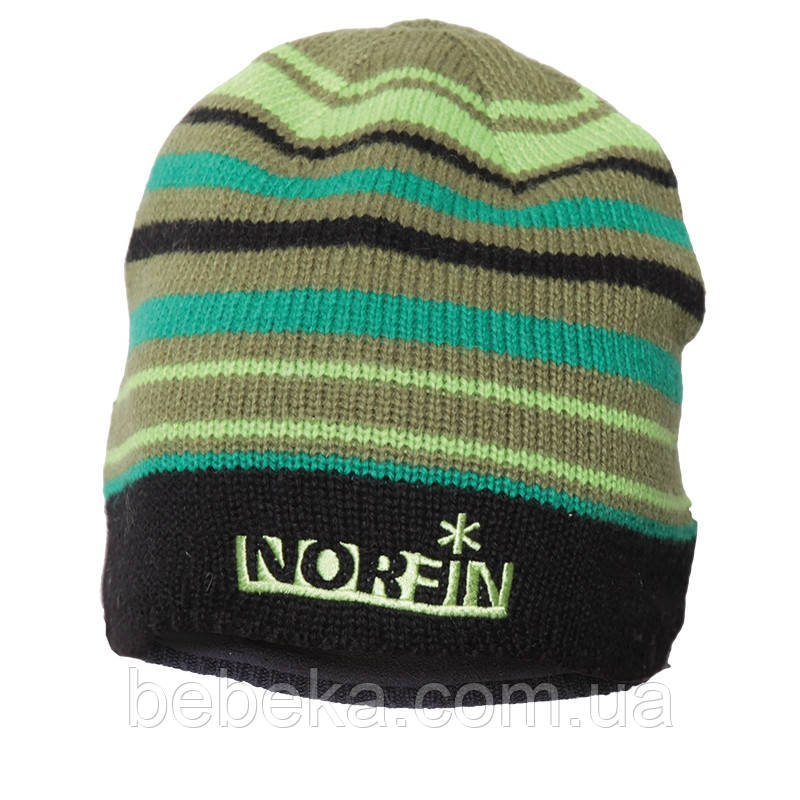Шапка в'їхав пов'язана Norfin FROST (підкл.фліс / DG в смужку) р. XL (302772-DG-XL)