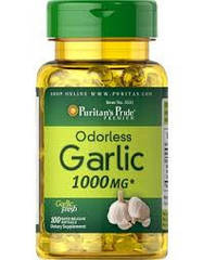 Puritan's Pride Garlic 1000mg, Часник (100 капс.)