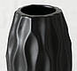 Ваза Яніна чорна кераміка h12 см, фото 2