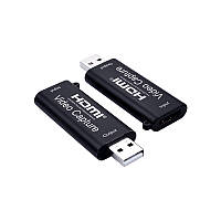 Перехідник відео USB2.0 A-HDMI M/F (V.Capture) Lucom (62.09.8004) відеозахват video capture 1080p