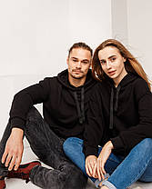 Худі UNISEX чорний колір, фото 3
