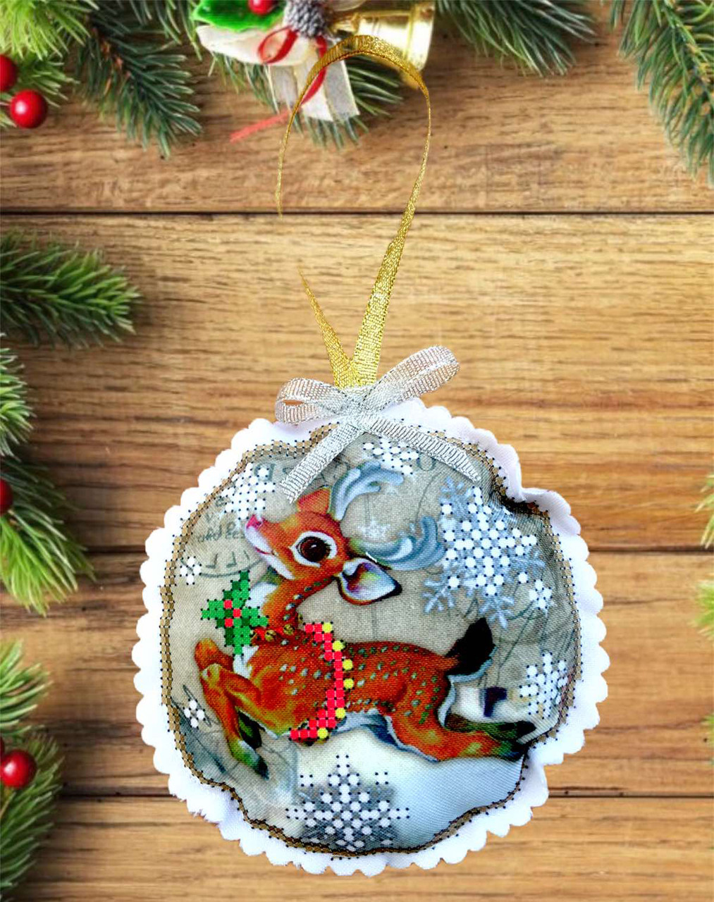 Пошита новорічна іграшка №007, фото 1