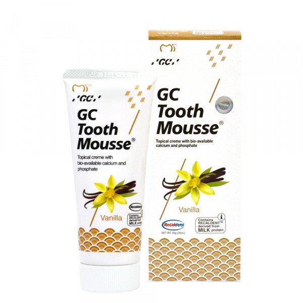 Тус Мусс (TOOTH MOUSSE) гель для ремінералізації і зміцнення зубів, 35 мл. Ваніль - фото 1 - id-p1284938184