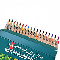 Олівці кольорові акварельні Santi Highly Pro, 36 шт художні