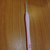 Крючок для вязания алюминивый с силиконовой ручкой Кр.G_ 2.0 мм