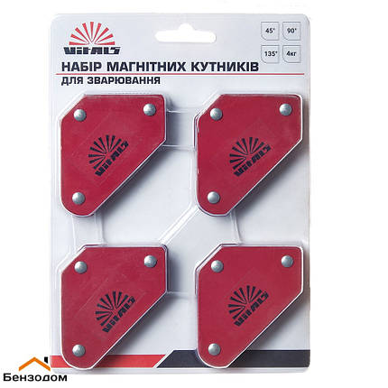 Набір магнітних косинців для зварювання стріла Vitals WMS 4шт, фото 1