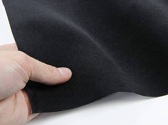 Шкірзам чорний Г-2 (текстура замша), для сидінь мотоциклів, велосипедів, квадроциклів ширина 1,40м