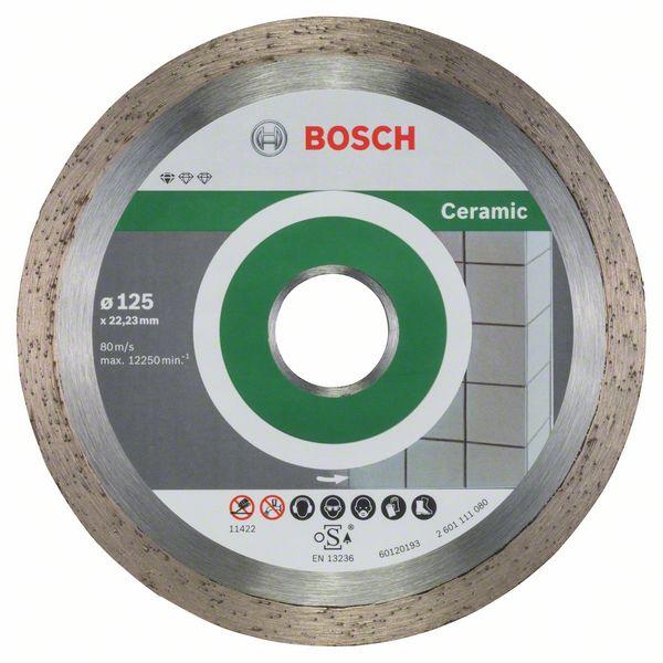 Диск алмазний відрізний Bosch Standart for Ceramic (125х22.23 мм) (2608603232)