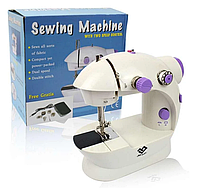 Швейная мини-машинка c педалью 4 в 1 mini Sewing Machine 201