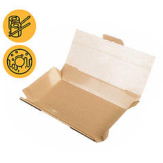 Коробки під суші та роли крафт 205*110*50 мм прямокутні заготовки