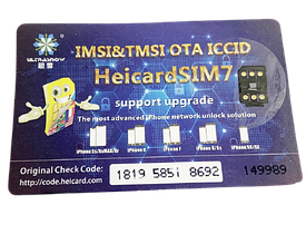 Чіп розблокування Heicard V1.38 iPhone 5s/SE/6/6+/6s/6s+/7/7+/8/8+/X/Xr/Xs/Xs Max/11/11 Pro/11 Pro Max