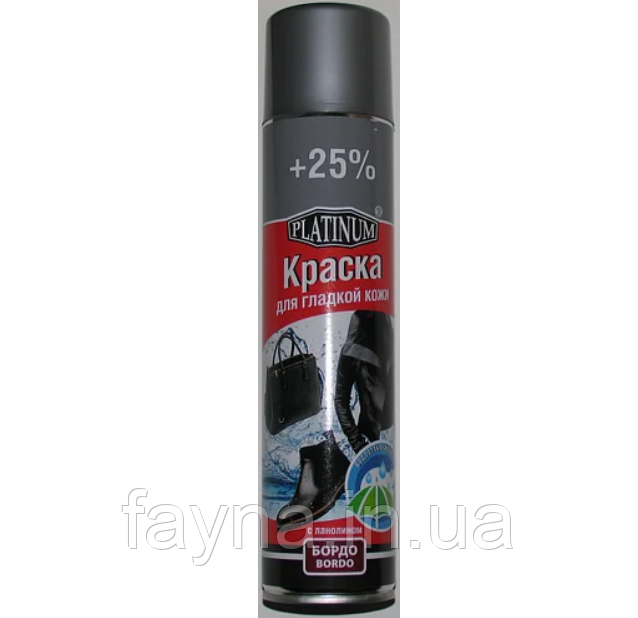 Фарба-аерозоль PLATINUM для гладкої шкіри Бордова