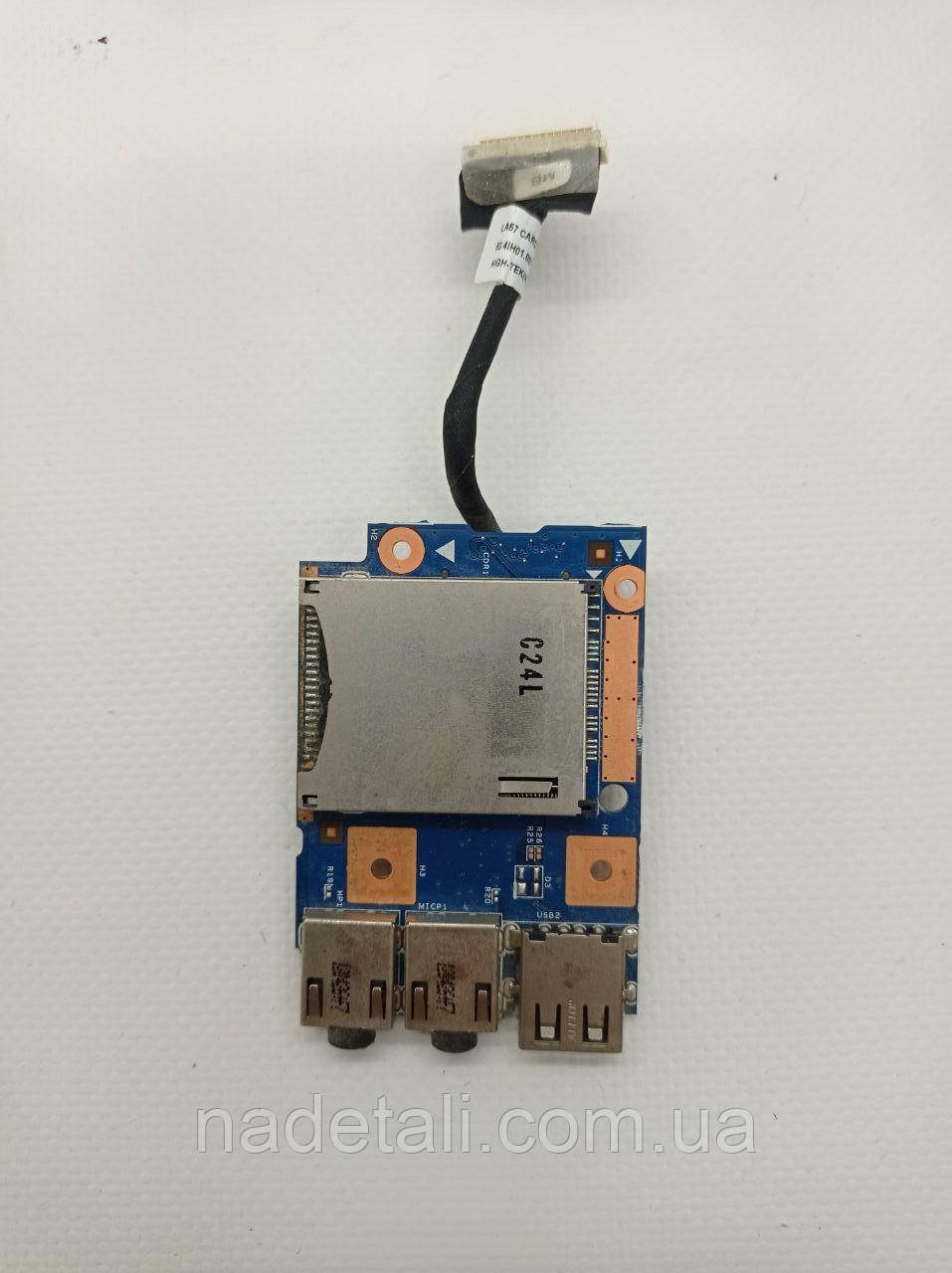 Плата USB кардридер аудіо (2 роз'єми) Lenovo B570e 55.4IH02.011