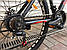 Велосипед спортивний TopRider Top-611 26" Shimano Помаранчевий + подарунок крила або насос, фото 3