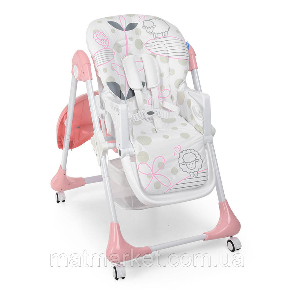 Стільчик для годування M 3233 LAMB LIGHT PINK, фото 1