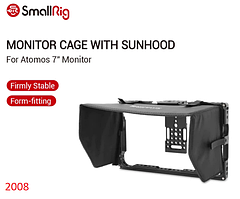 Кейдж SmallRig Atomos 7 Monitor Cage with Sunhood (2008)