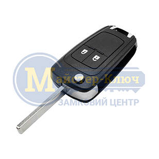 Корпус для викидного ключа Chevrolet (2 кнопки) [HU100]