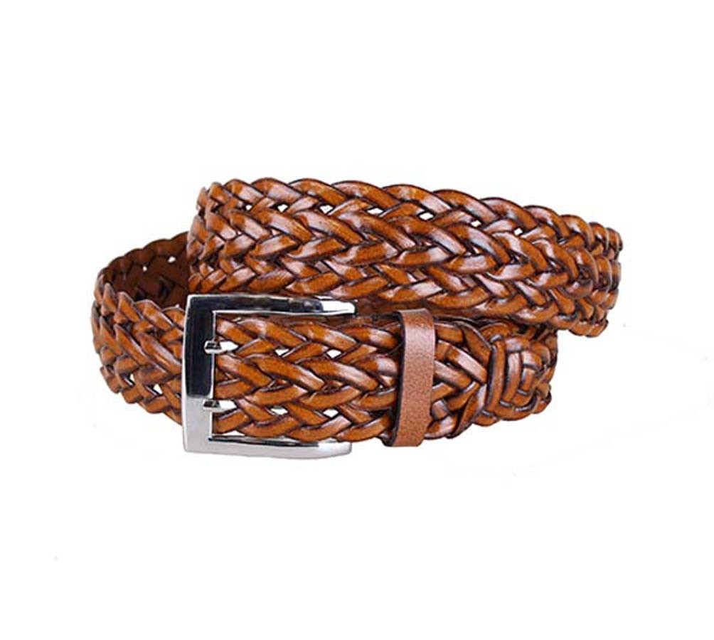 Чоловічий ремінь з натуральної шкіри під джинси 20102022 Коричневий, фото 1