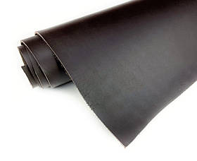 Шкіра чепрак з лицевим покриттям для ременів ножен кобур чохлів сумок браслетів 4,0-4,2мм колір темно коричневий