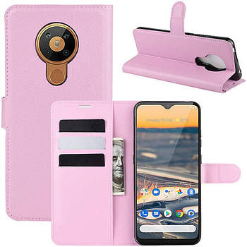 Чохол-книжка Litchie Wallet для Nokia 5.3 Pink