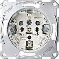 Механізм розетки Merten з заземленням і гвинтами (MTN2400-0000)